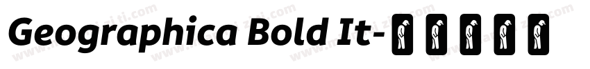 Geographica Bold It字体转换